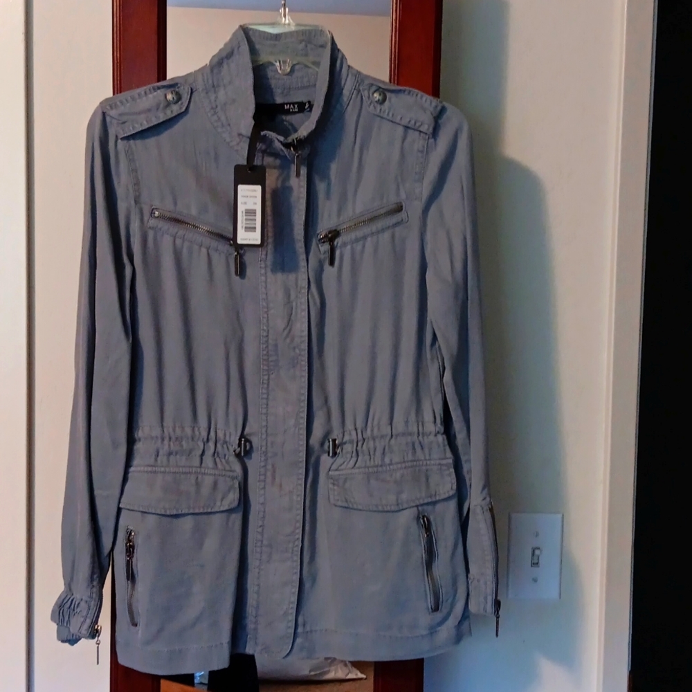 NWT Max Jeans Grey Jacket Size XS
